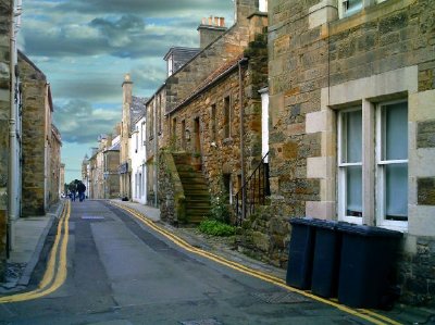 Una calle, St. Andrews, Escocia
