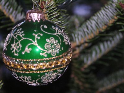 Ornamento di Natale verde