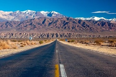 Carretera escénica, norte de Argentina
