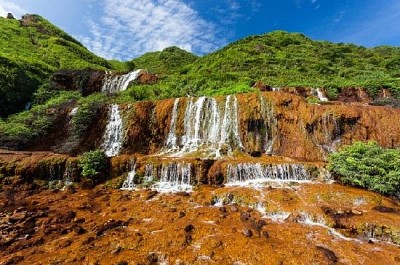 Jinguashi Golden Waterfall, Taiwan