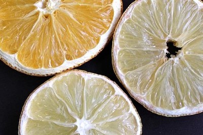 Zitrus- und Zitronenscheiben
