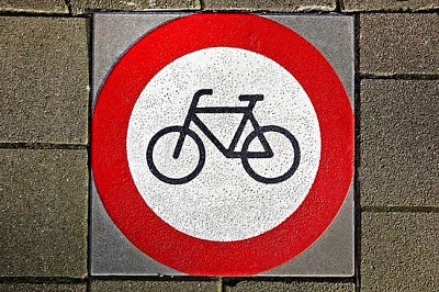 Pas de stationnement de vélos