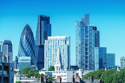 City of London. Skyline on a beautiful summer day jigsaw puzzle