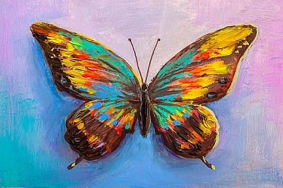 Butterfly Oil Painting jigsaw puzzle
