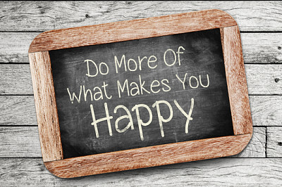 Do More Of What Makes You Happy Concept ,written o jigsaw puzzle