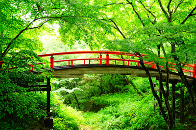 פאזל של הגשר האדום, איקהו אונסן, גונמה, יפן