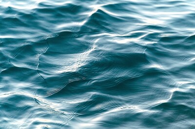 海洋中的特寫波