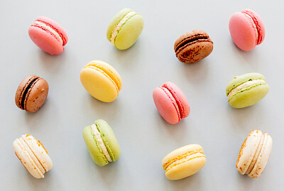 Delicious colorful macaroons jigsaw puzzle