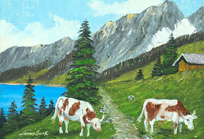 Landscape Mountains and Lake jigsaw puzzle