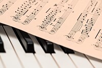 Music Sheet on Organ