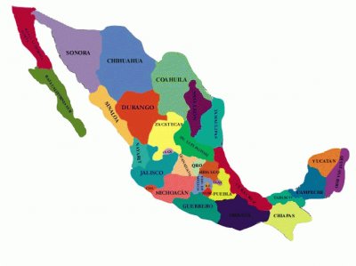 Mapa de la RepÃºblica Mexicana