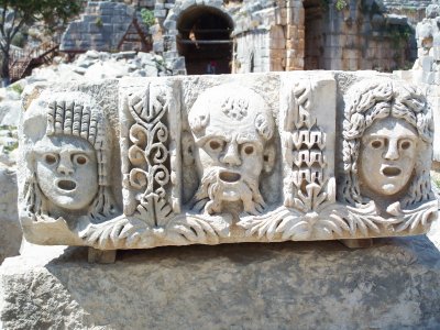Faces in the stone - Antalya - Turkey