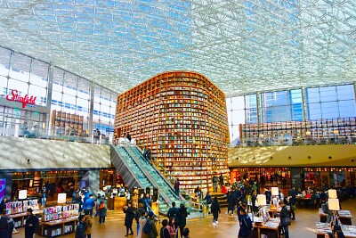 La biblioteca Starfield está en Corea del Sur jigsaw puzzle