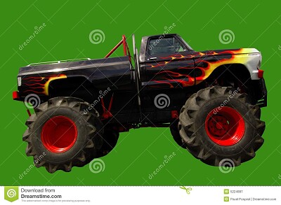 colorful monster truck