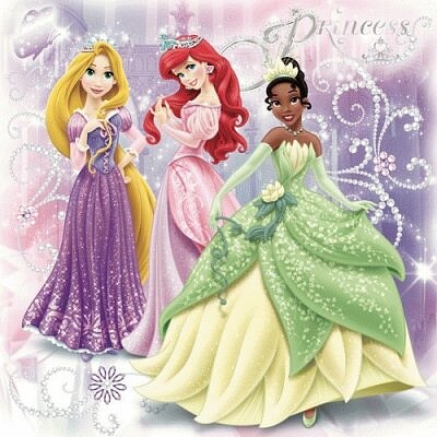 פאזל של Rapunzel, Arielle, Tiana