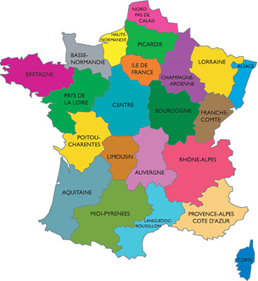פאזל של Les Régions de France