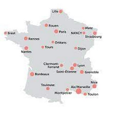 פאזל של Les grandes villes de France