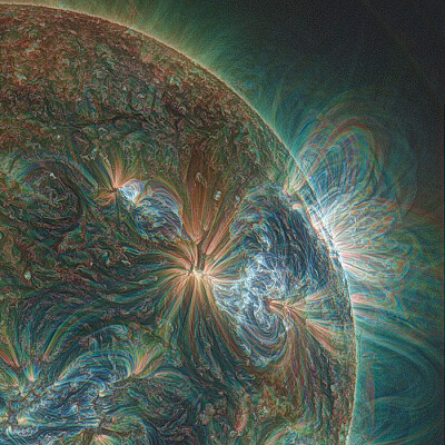 sun through UV lens