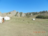 Mongolia-view around Ger camp