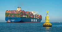 The HMM Algeciras- World 's largest container ship