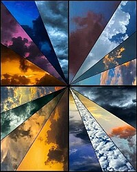 Diferentes colores en el cielo