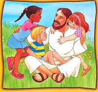 Jesus e crianças