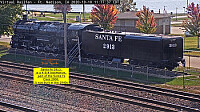 Santa Fe #2913 is a 4-8-4 locomotive (close)